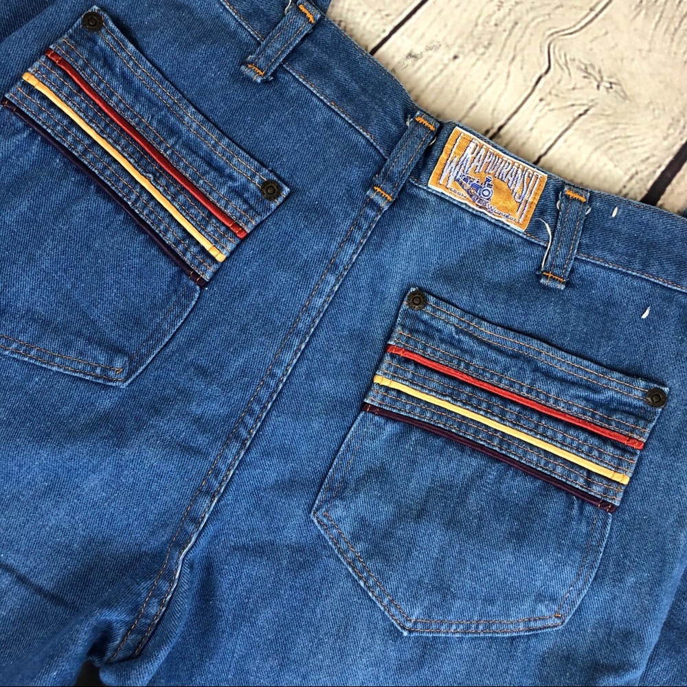 Vintage Wrangler 70’s Wrapid Transit Rainbow Flare